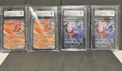 Pokemon TCG CGC 9-8 Bundle includes 4 Pokemon Trading Cards - Image 1