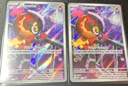 Pokemon TCG Charcadet 027/197 Obsidian Flames Holo Full Art Lot of 2 - Image 1
