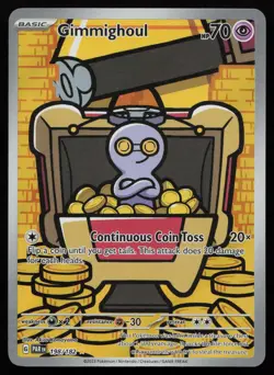 Gimmighoul 198/182 Holo Illustration Rare Paradox Rift Pokemon English NM - Image 1