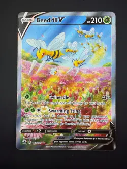 Beedrill V 161/189 Ultra Rare Astral Radiance Pokemon Near Mint - Image 1