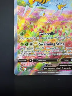 Beedrill V 161/189 Ultra Rare Astral Radiance Pokemon Near Mint - Image 4