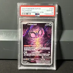 2024 POKEMON SVP EN-SV PROMO #129 PECHARUNT SHROUDED FABLE PC ETB PSA 10 - Image 1