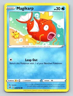 Magikarp 039/192 Common Rebel Clash Pokemon Lightly Played - Image 1