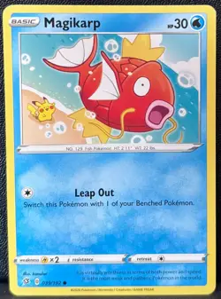 Magikarp 039/192 Common Rebel Clash Pokemon Near Mint - Image 1