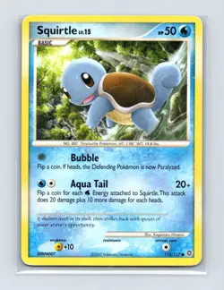 Squirtle 112/132 Common Secret Wonders Pokemon Lightly Played - Image 1