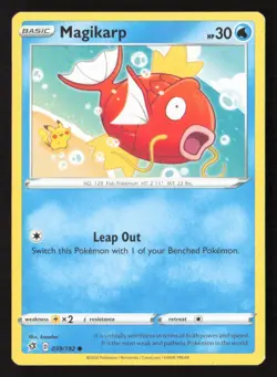 Magikarp 039/192 Common Rebel Clash Pokemon Lightly Played - Image 1