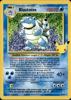 Blastoise 2 Celebrations Holo Rare Near Mint Pokemon TCG - Image 1