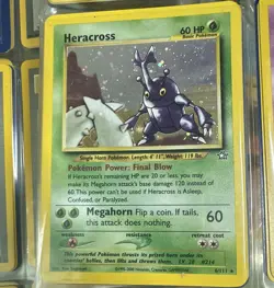 4 Heracross 6/111 Neo Genesis Holo Rare Unlimited 60 HP English - Image 1