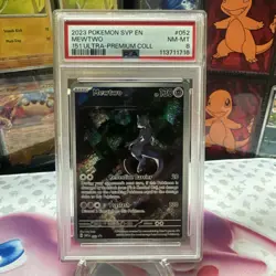 2023 POKEMON SVP EN-SV BLACK STAR PROMO #052 MEWTWO PSA 8 - Image 1