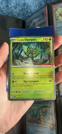 Pokemon TCG, Game Stop Stamped Promo Card, Teal Mask Ogerpon 024/167, Sealed - Image 2