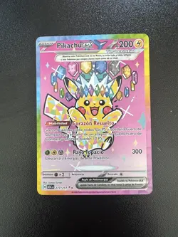 Pokemon Pikachu ex #277/217 Mega Evolution (SPANISH) Special Illustration Rare - Image 1