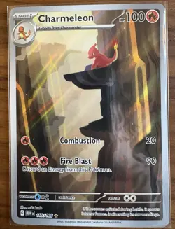 Pokemon TCG SV Scarlet & Violet 151 Charmeleon 169/165 Illus Rare Holo 100HP - Image 1