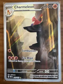 Pokemon TCG SV Scarlet & Violet 151 Charmeleon 169/165 Illus Rare Holo 100HP - Image 2