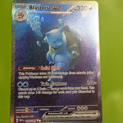 Pokemon TCG Blastoise ex Sv: Scarlet & Violet 151 200/165 Special Illustration … - Image 1