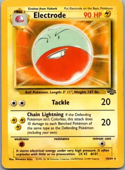 Electrode 18/64 Rare Jungle Pokemon Unlimited Moderately Played - Image 2