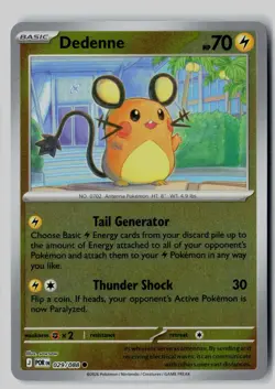 Dedenne 029/088 Common Perfect Order Pokemon Reverse Holo NM - Image 1