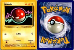 Voltorb 67/102 Common Base Set Unlimited Pokemon Moderately Played - Image 1