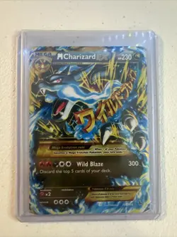 Pokemon Mega M Charizard EX TCG Secret Ultra Rare Holo Card XY Flashfire 108/106 - Image 1
