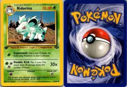 Nidorina 40/64 Uncommon Jungle Pokemon 1st Edition Lightly Played - Image 1
