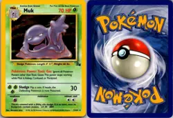 Muk 13/62 Holo Rare Fossil Pokemon Unlimited Holo Moderately Played - Image 1