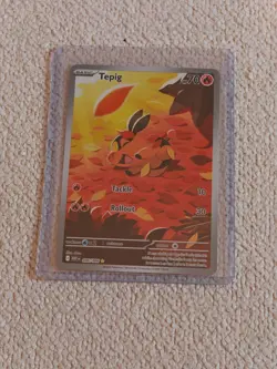 Pokemon TCG Tepig Card 096/086 IR White Flare English Edition Near Mint - Image 1