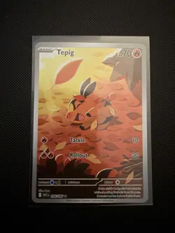Pokemon TCG Tepig Card 096/086 IR White Flare English Edition Near Mint - Image 1
