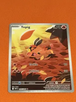 Pokemon TCG Tepig Card 096/086 IR White Flare English Edition Near Mint - Image 1