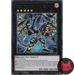 Yugioh Dark Requiem Xyz Dragon GFTP-EN099 Ultra Rare 1st Edition LP - Image 1