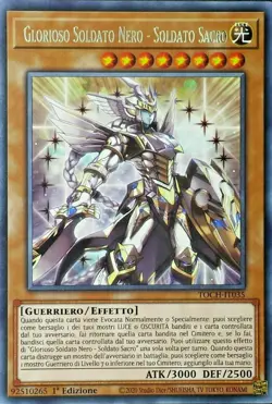 YU-GI-OH! TOCH-IT035 Glorioso Soldato Nero - Soldato Sacro rara unlimited ita - Image 1