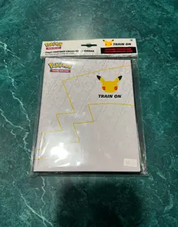 Pokemon Celebrations Jumbo Binder W Pikachu Card Brand New - Image 1