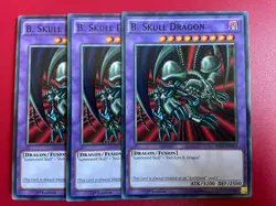 3x B. Skull Dragon 1st edition YuGiOh MIL1-EN011 Pack Fresh - Image 1