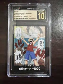 CGC Pristine 10 JAPANESE 2022 DON!! One Piece Romance Dawn OP01 - Image 1