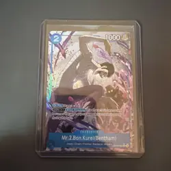 Mr.2.Bon.Kurei(Bentham)(Alt Art) OP16-055 Foil R NM The Time of Battle English - Image 1