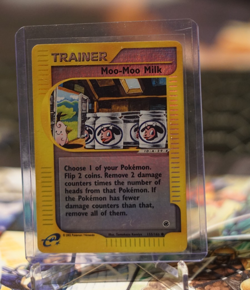 Moo-Moo Milk Reverse Foil Pokemon e-Card Series Expedition #155 2002 - Image 1