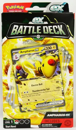 Pokemon Trading Cards ex Battle Deck Ampharos ex 60-Card Deck - Image 1
