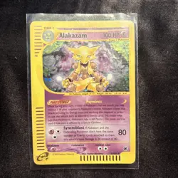 Alakazam 1/165 Expedition 2002 Holo Rare Pokemon Card TCG LP - Image 1