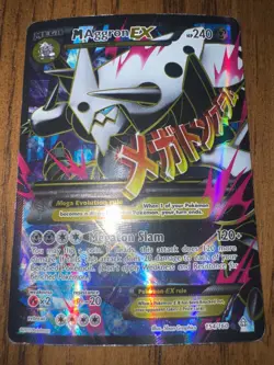 MAggron EX Pokemon Card 2015 154/160 Good Condition - Image 3