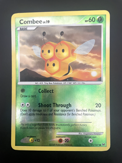 Combee 71/127 Platinum Base Set, Reverse Holo Pokemon TCG Card LP - Image 1
