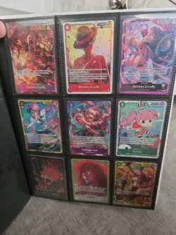 One Piece Card Game 9x Card Lot - Monkey D Luffy OP09 SEC + Alt Arts NM/mint - Image 1