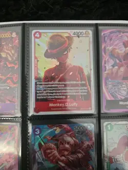 One Piece Card Game 9x Card Lot - Monkey D Luffy OP09 SEC + Alt Arts NM/mint - Image 2