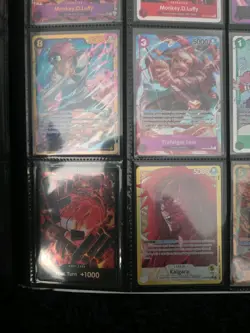 One Piece Card Game 9x Card Lot - Monkey D Luffy OP09 SEC + Alt Arts NM/mint - Image 4