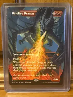 Balefire Dragon (Borderless) Commander Masters Regular - Image 1