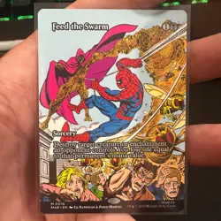 Feed the Swarm 0016 Borderless MTG Spider-Man Non-Foil NM/M - Image 1