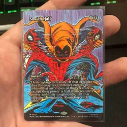 Saw in Half 0021 Borderless MTG Spider-Man Non-Foil NM/M - Image 1