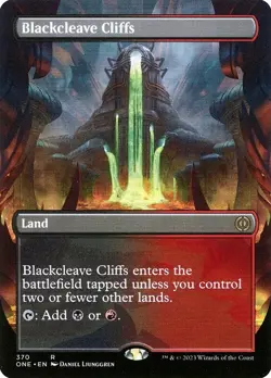 Blackcleave Cliffs Borderless Regular - Phyrexia: All Will Be One MTG-NM - Image 1