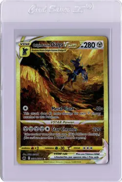 Origin Forme Dialga VSTAR GG68/GG70 Crown Zenith Pokemon Card 2023 Gold - Image 1