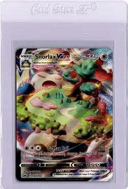 Snorlax VMAX Full Art Sword And Shield Base Set 142/202 Pokemon Card FA - Image 1