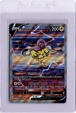 Raikou V GG41/GG70 Crown Zenith Alternate Art Pokemon Card FA 2023 NM - Image 1