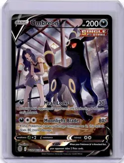 Umbreon V TG22/TG30 Brilliant Stars FA Pokemon Card Trainer Gallery NM - Image 1