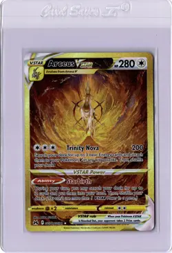 Arceus VSTAR Gold GG70/GG70 Crown Zenith Pokemon Card Full Alt Art Holo - Image 1